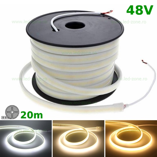 Banda LED COB 504 LED/ML Submersibila 48V Rola 20m