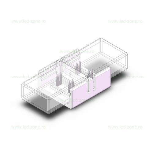 Conector Imbinare 2 Contacte Banda LED COB Slim 220V