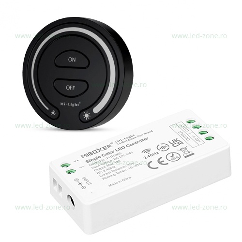Controller Banda LED Monocrom 12A 144W cu Telecomanda de Perete