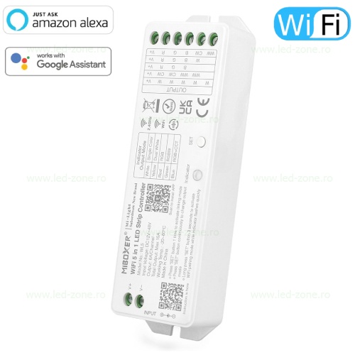 Controller Banda LED RGB-CCT 15A 180W WI-FI Tuya