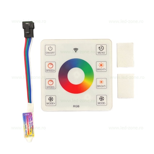 Controller Banda LED RGB Digitala MT16703 IC 24V cu Telecomanda RF Aplicata
