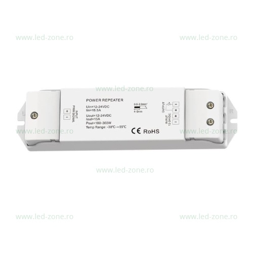 Amplificator Banda LED Monocrom 15A 180W