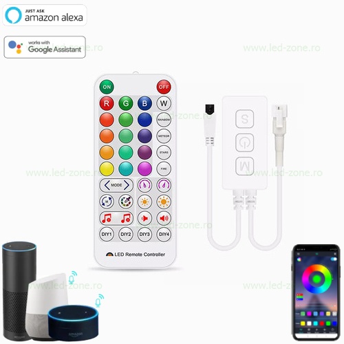 Controller Banda LED RGB Digitala cu Telecomanda SP511E