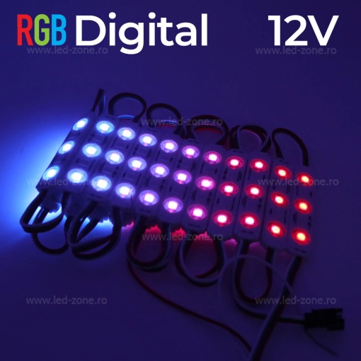 Set 20 Module LED 3xSMD5050 RGB Digital 12V