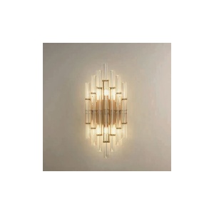 Aplica 2 Socluri  E14 Aurie Cristal ELDER/GD