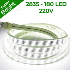 Banda LED 2835 180 SMD/ML 220V Super Bright - Img 1
