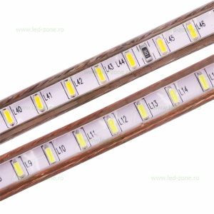 Banda LED 3014 120 SMD/ML Furtun Silicon 220V - Img 2