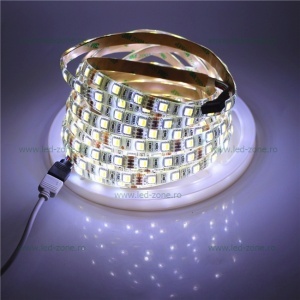 Banda LED 5025 120 SMD/ML Interior Dual White CCT 12V 4 Fire