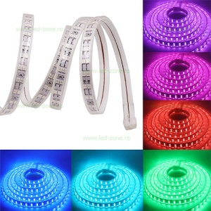 Banda LED 5050 120 SMD/ML RGB 220V - Img 2