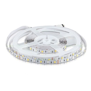 Banda LED 5050 30 SMD/ML RGB+W Interior 24V - Img 9