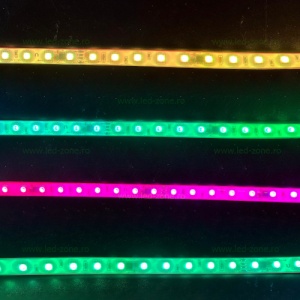 Banda LED 5252 60 SMD/ML RGB Digitala 220V Autoadeziva - Img 3