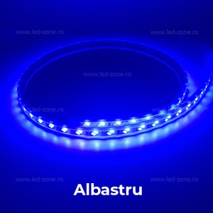 Banda LED 5730 120 SMD/ML 3 Functii 220V Blue - Img 3