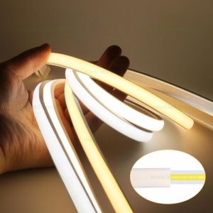 Banda LED COB 220V Slim Silicon Mat Autoadeziva Taiere 10cm