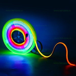 Banda LED COB RGB 420 LED/ML Interior Digitala 24V - Img 2