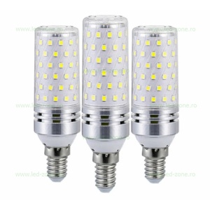 Bec LED E14 16W Corn 360 Grade Argintiu - Img 2
