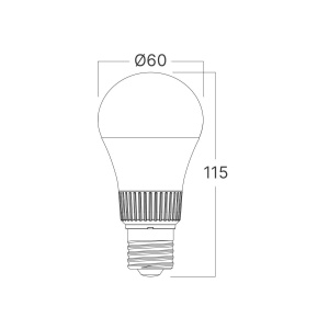 Bec LED E27 10.5W CCT 5 Functii