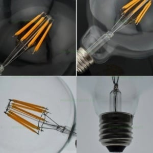 Bec LED E27 12W Filament Glob Clar G95