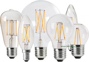 Bec LED E27 4W Filament Para Clar ST64 - Img 2