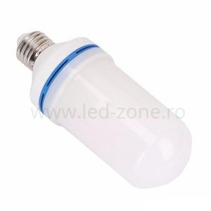 Bec LED E27 6W Cilindric Efect Flacara - Img 3