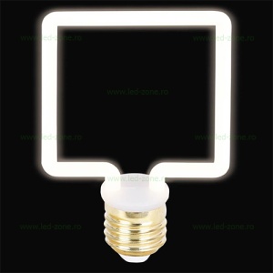 Bec LED Vintage E27 4W Patrat - Img 3
