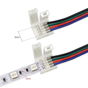 Conector Alimentare Banda LED 5050 RGB 12V la Controller cu 4 Pini - Img 4