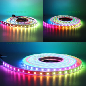 Controller Banda LED Digitala WS2811 IC 24V cu Telecomanda Aplicata - Img 4