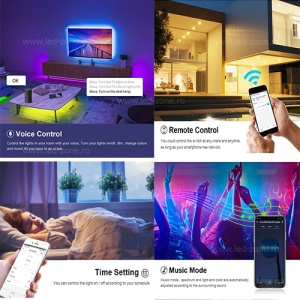 Controller Banda LED RGBW 16A 192W WI-FI Telecomanda - Img 4