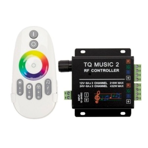 Controller Muzical Banda LED RGB 18A 216W Telecomanda RF - Img 4