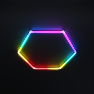 Hexagon LED Honeycomb RGB Digital Tuburi 440mm - Img 2