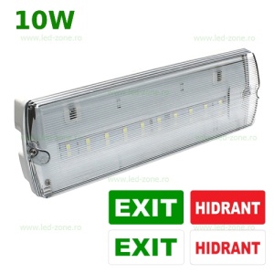 Indicator LED 10W Exit Hidrant IP65 cu Autocolant - Img 7