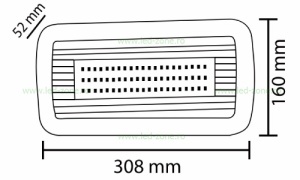 Indicator LED 8W Exit cu Autocolant KANU - Img 5