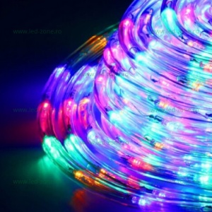 Instalatie LED Furtun 100m Diametru 13mm Flash Diverse Culori - Img 3