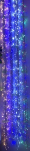 Instalatie LED Perdea Turturi 3x3m Exterior Flash Fir Gros Alb Cauciucat  - Img 2
