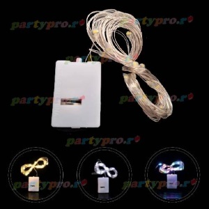 Instalatie Pom 30 Miniled-uri 1 Fir Cupru 3m cu Baterii - Img 2