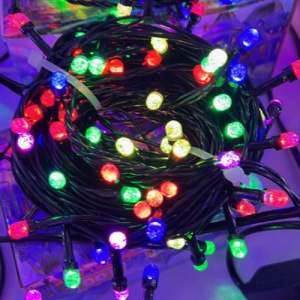 Instalatie Pom Craciun 100 LED-uri Exterior Fir Negru Cauciucat LZ5835