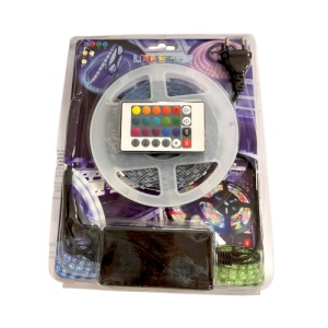 Kit Banda LED 5050 Rola 5m RGB Interior Telecomanda