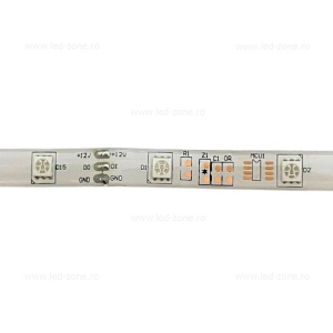 Kit Banda LED 5050 Rola 5m RGB Silicon Digitala - Img 3