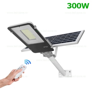 Lampa LED Iluminat Stradal 300W SMD Solara cu Suport si Telecomanda LZ98SOL112