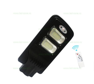 Lampa LED Iluminat Stradal 40W Solara cu Senzor Miscare si Telecomanda - Img 2