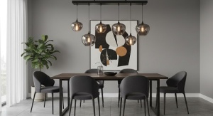 Lustra 6 Socluri E27 Neagra LZ2507-6 - Img 2