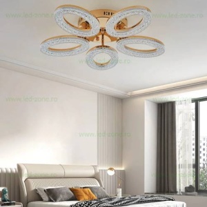 Lustra LED 100W 3 Functii Dimabila cu Telecomanda LZ303-3 - Img 4