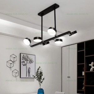 Lustra LED 100W Dimabila 3 Functii cu Telecomanda LZG3850-6 - Img 2