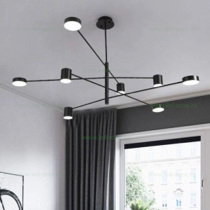 Lustra LED 100W Dimabila 3 Functii cu Telecomanda LZG3851-4+4 - Img 4
