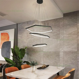 Lustra LED 108W Alb Natural 3 Segmente - Img 4