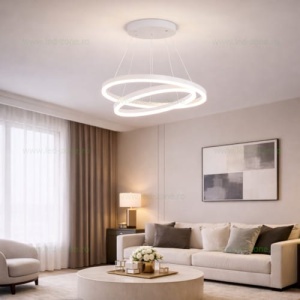 Lustra LED 108W Alba 3 Functii cu Telecomanda LZ14