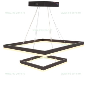 Lustra LED 112W 3 Functii cu Telecomanda LZ5248-500+300 - Img 2