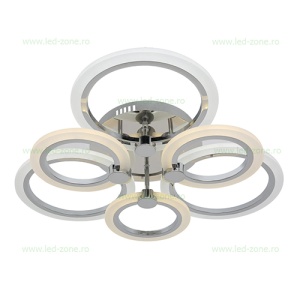 Lustra LED 120W 3 Functii Dimabila cu Telecomanda LZ3373-3+3 - Img 2