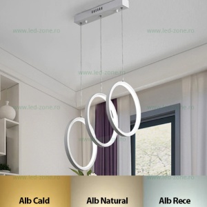 Lustra LED 132W 3 Functii Dimabila cu Telecomanda LZ8870-3 - Img 1