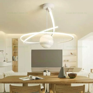 Lustra LED 150W Alba 3 Functii cu Telecomanda LZ4040