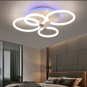 Lustra LED 152W 3 Functii Dimabila cu Telecomanda LZ5245-2+2 RGB - Img 2